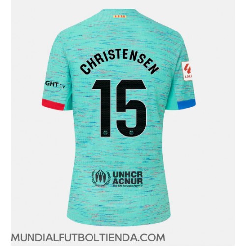 Camiseta Barcelona Andreas Christensen #15 Tercera Equipación Replica 2023-24 para mujer mangas cortas